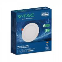 V-TAC VT-1207CCT PANNELLO LED MINI 12W ROTONDO BIANCO CCT DA INCASSO CREE LED2148596 1
