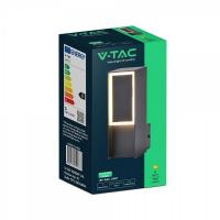 V-TAC VT-10189 APPLIQUE LED ESTERNO RICHIAMO NERA 5W 3000K IP54 LED24317 2