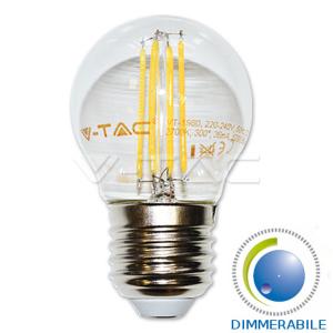 v-tac VT-1980D LAMPADINA LED E27 4W FILAMENTO BIANCO CALDO DIMMERABILE LED4395