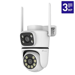 nivian  TELECAMERA IP MINIDOME MOTORIZZATA DUAL BAND WI-FI 3MP DOPPIA LENTE DA ESTERNO VISNVS-IPC-0S6-DUAL