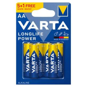 varta LR6/MN1500 STILO AA LONGLIFE POWER VARTA - BLISTER 6 BATTERIE VAR4906121496