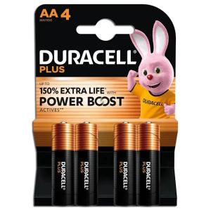 duracell LR6/MN1500 STILO AA PLUS POWERBOOST - BLISTER 4 BATTERIE MELDU0103