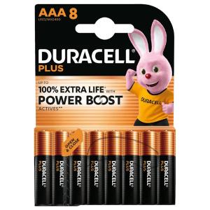 duracell LR03/MN2400 MINISTILO AAA PLUS POWERBOOST - BLISTER 8 BATTERIE MELDU0213