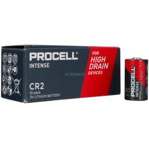 duracell DLCR2/EL1CR2/CR15H27 BATTERIA LITIO TIPO CR2 3V  PROCELL INTENSE - SCATOLA 10 BATTERIE MELDU0058