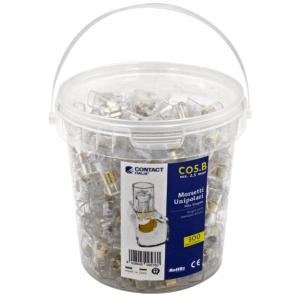 contact CONTMORS MORSETTO FORO 2,5MM A VITE CON CAPPUCCIO TRASPARENTE SECCHIELLO 300 PEZZI CNTC05.B
