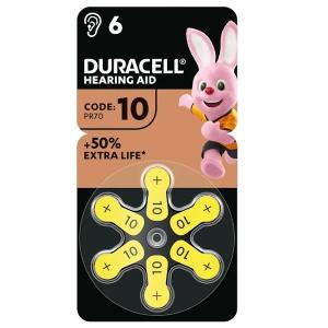 duracell DA10 DURACELL EASY TAB10 GIALLO - BLISTER 6 BATTERIE MELDU78R1