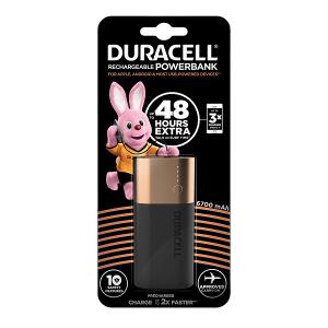 duracell DPOWER DURACELL POWER BANK RICARICA CELLULARI 6700MAH FINO A 48 ORE MELDU111