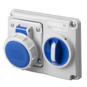 faeg FG2366x PRESA CEE 6H INCASSO INTERBLOCCATA INCLINATA 10 GRADI 2P+T 16A IP67 FAEFG23661