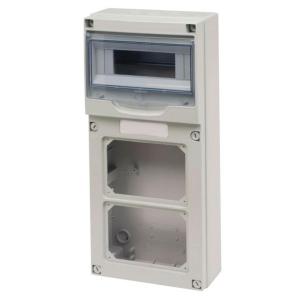 faeg  QUADRO 2 PRESE CEE INTERBLOCCATE CON VANO 8+2 DIN FG23812