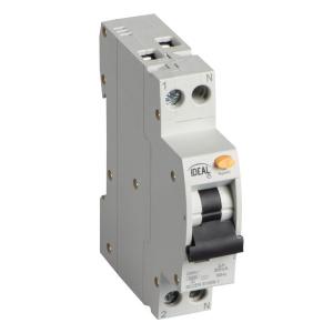 ideal KRO6-1M-2/C10/30-A MAGNETOTERMICO DIFFERENZIALE 10A 1 POLO + NEUTRO 1 MODULO 30MA AC KAN90413