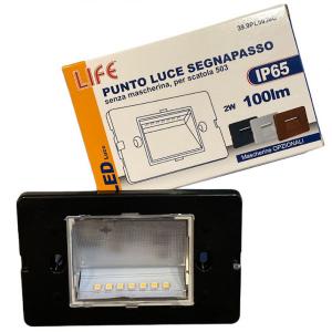 life 9PL5030 SEGNAPASSO LED 2W LUCE 3 IN 1 PER SCATOLA 503 LIF39.9PL5030CFN