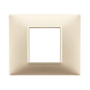 mapam MAPP2P PLACCA TECNOPOLIMERI CHAMPAGNE 2 POSTI COMPATIBILE PLANA MAP6002-13