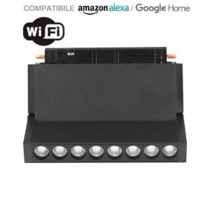 v-tac VT-3610 LAMPADA LED BINARIO MAGNETICA 10W NERA 3IN1 COMPATIBILE AMAZON ALEXA GOOGLE HOME LED6886