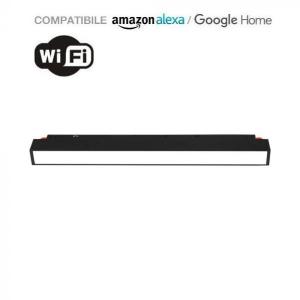 v-tac VT-3612 LAMPADA LED BINARIO MAGNETICA 12W NERA 3IN1 COMPATIBILE AMAZON ALEXA GOOGLE HOME LED6882