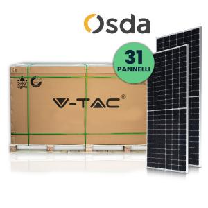 v-tac Solar ODA590-36V-MHD PANNELLO SOLARE OSDA 590W 2278X1134X30 BIFACCIALE TIER1 TOPCON BANCALE 31PZ LED1227131