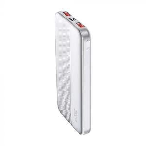 v-tac VT-10000  POWER BANK 10000MAH RICARICA RAPIDA BIANCO LED7832