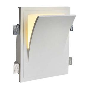 v-tac VT-11004 PORTALAMPADA SPOT E14 INCASSO QUADRATO IN GESSO BIANCO LED6767