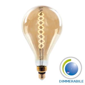 v-tac VT-2138D LAMPADINA LED E27 FILAMENTO A160 8W CALDO AMBRA DIMMERABILE LED7461