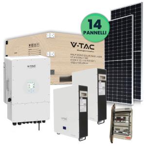 v-tac Solar VT-45MKIT-630-6T25B  KIT FOTOVOLTAICO 6,30KW TRIFASE INVERTER DEYE V-TAC 6KW ACCUMULO 10,24KW LEDKIT450MH-6T-2X5-GREY1