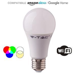 v-tac VT-5119 LAMPADINA LED E27 10W RGB E 3 IN 1 WIFI SMART HOME LED2751