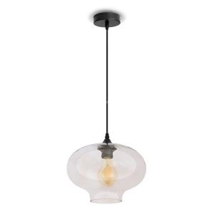 v-tac VT-7229 PORTALAMPADA E27 PENDENTE VETRO TRASPARENTE D2650 LED3867