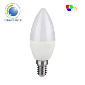 v-tac VT-2214 LAMPADINA LED SMART E14 CANDELA 4.8W RGB+B.NATURALE DIMMERABILE RADIOCOMANDO RF LED2929