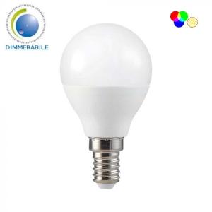 v-tac VT-2234 LAMPADINA LED 4,8W P45 E14 RGB+B.CALDO SMART DIMMERABILE CON TELECOMANDO LED3029