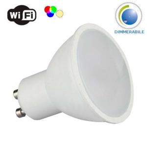 v-tac VT-2244 LAMPADINA LED 4.8W GU10 RGB + BIANCO NATURALE SMART DIMMERABILE IP20 LED2930