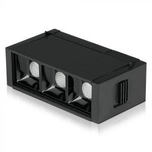 v-tac VT-4143 LAMPADA LED LINEARE NERO BINARIO MAGNETICO 3W BIANCO CALDO IP20 LED7960
