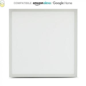 v-tac VT-5140  PANNELLO LED SMART 600X600MM 40W 3IN1 COMPATIBILE CON AMAZON ALEXA E GOOGLE HOME LED8080
