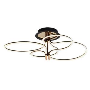 v-tac VT-7981 LAMPADA LED SOFFITTO NERA+ORO 36W BIANCO CALDO IP20 LED23371