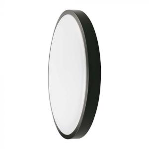 v-tac VT-8630B-RD PLAFONIERA TONDA 30W BIANCO NATURALE NERA IP44 LED7640