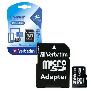verbatim SDCS2 SDHC 64GB VERBATIM MICROSD 64 GB VER44084