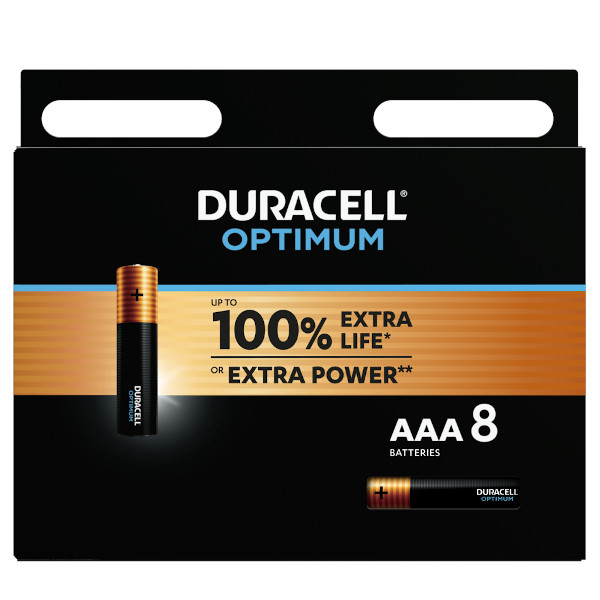 DURACELL LR03/MX2400 MINISTILO AAA OPTIMUM - BLISTER 8 BATTERIE MELDU0036 0