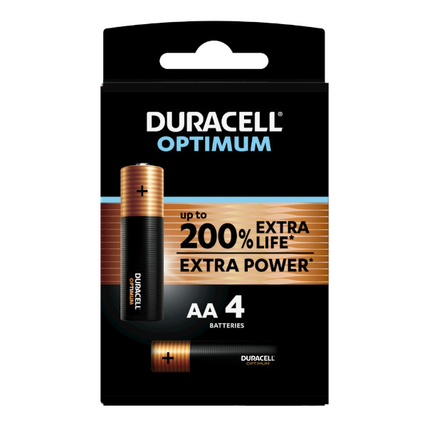 DURACELL LR6/MX1500 STILO AA OPTIMUM - BLISTER 4 BATTERIE MELDU0030 0