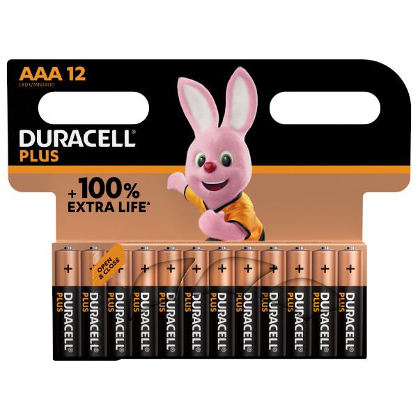 DURACELL LR03/MN2400 MINISTILO AAA PLUS POWER 100 - BLISTER 12 BATTERIE MELDU0221 0