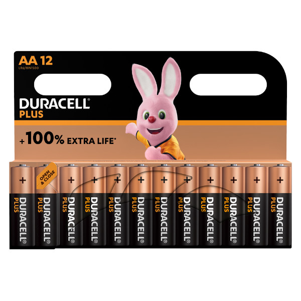 DURACELL LR6/MN1500 STILO AA PLUS POWER 100 - BLISTER 12 BATTERIE MELDU0121 0