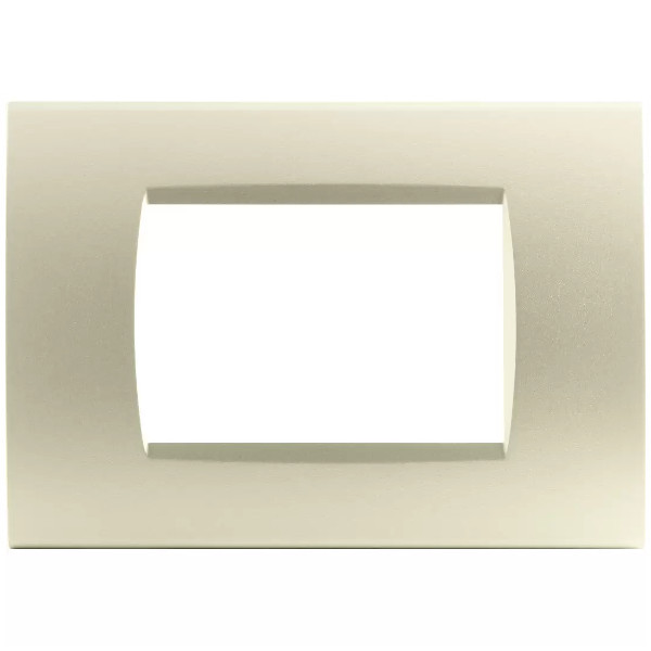 MAPAM MAPL3P PLACCA TECNOPOLIMERI CHANPAGNE 3 POSTI COMPATIBILE LIVING MAPART-P8003-CH 0