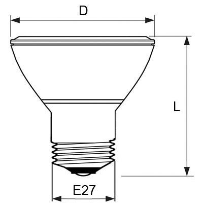 V-TAC VT-230 LAMP. LED E27 PAR30 11W BIANCO NATURALE CHIP SAMSUNG LED154