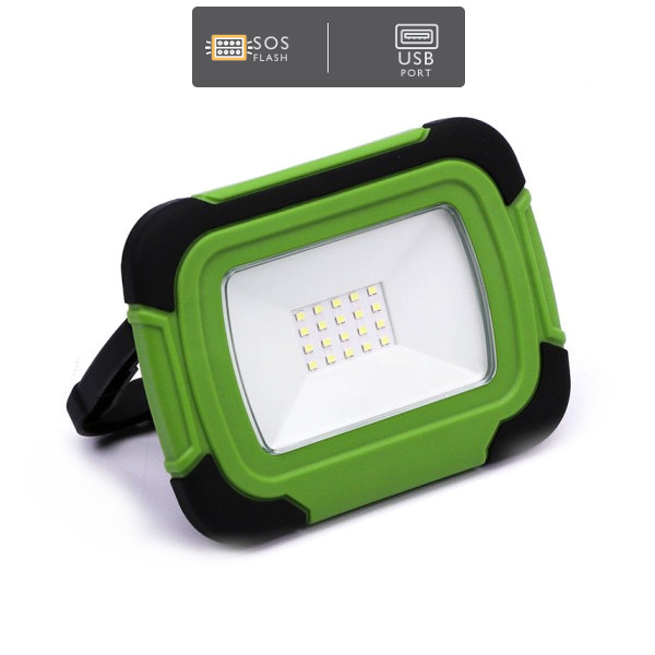 V-TAC VT-20-R FARO LED 20W B.FREDDO CON BATTERIA SOS E USB RICARICABILE E CHIP SAMSUNG IP44 LED504 0