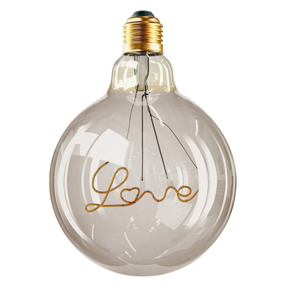 V-TAC VT-2205 LAMPADINA LED E27 FILAMENTO G125 5W CALDO AMBRA LOVE LED2700 0