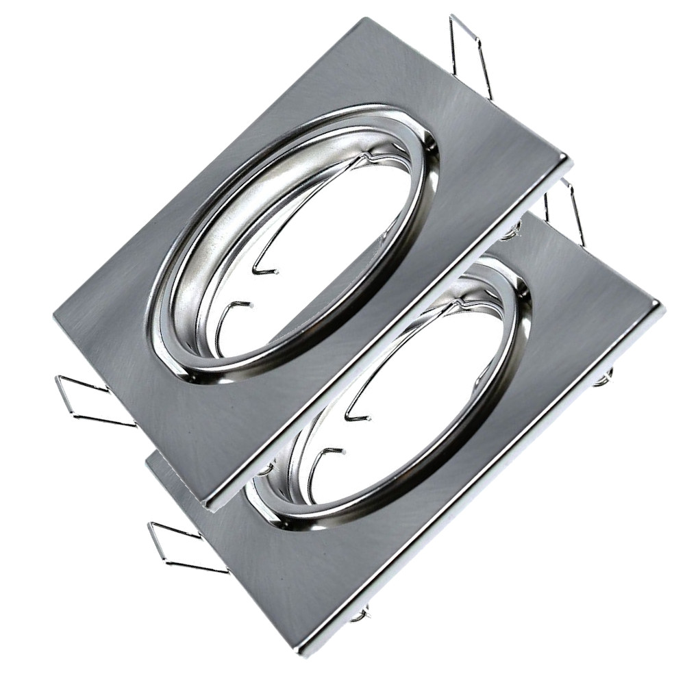 V-TAC VT-817 PORTAL. QUADRATO SPOT INCASSO SATINATO ORIENTABILE 2 PEZZI LED8942 0