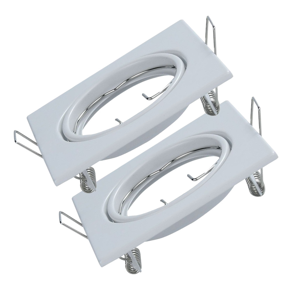 V-TAC VT-817 PORTAL. QUADRATO SPOT INCASSO BIANCA ORIENTABILE 2 PEZZI LED8941 0